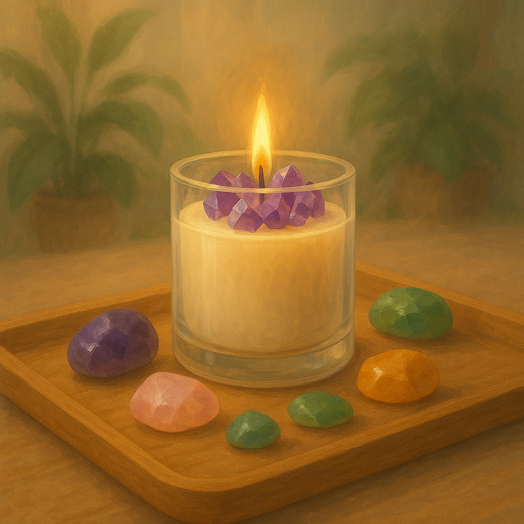 bougies en lithothérapie